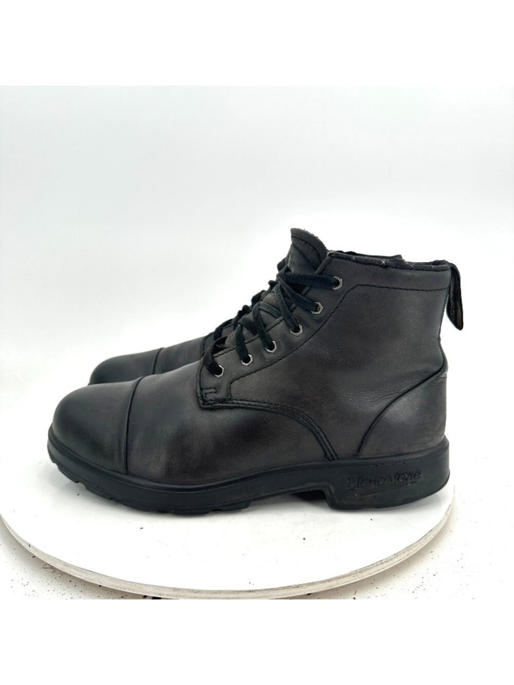 Blundstone BL1619 Women Size 5.5 US 8.5 Black Leather Cap Toe Combat Boot